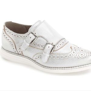 Cole Haan ORIGINAL GRAND silver wingtip sneaker